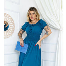 Vestido Longo Feminino Ciganinha em Viscolinho - Tendência da Moda Evangélica, Elegante e Confortável